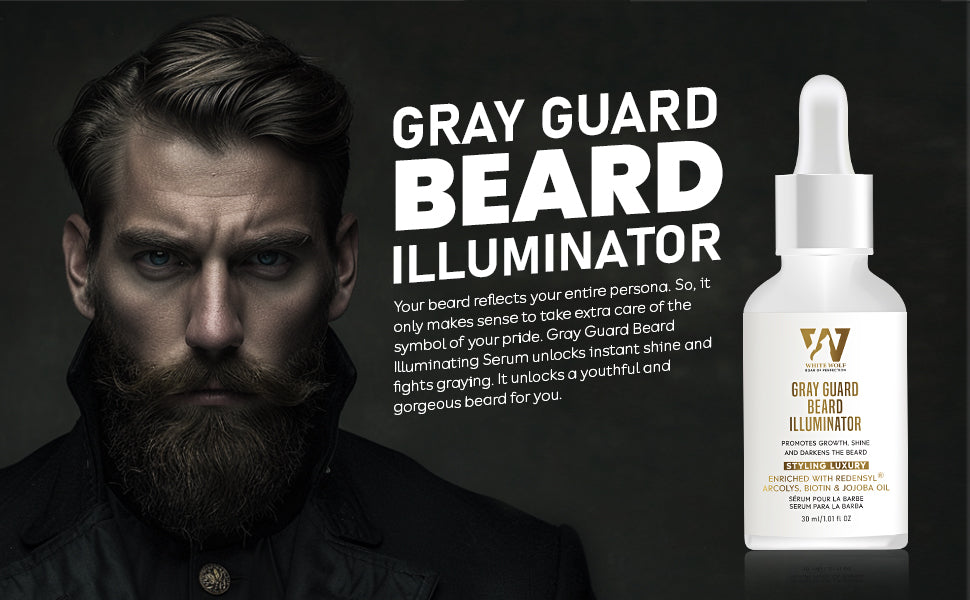 Gray Guard Beard Illuminating Serum, 45 Days Pack (Pack of 2)