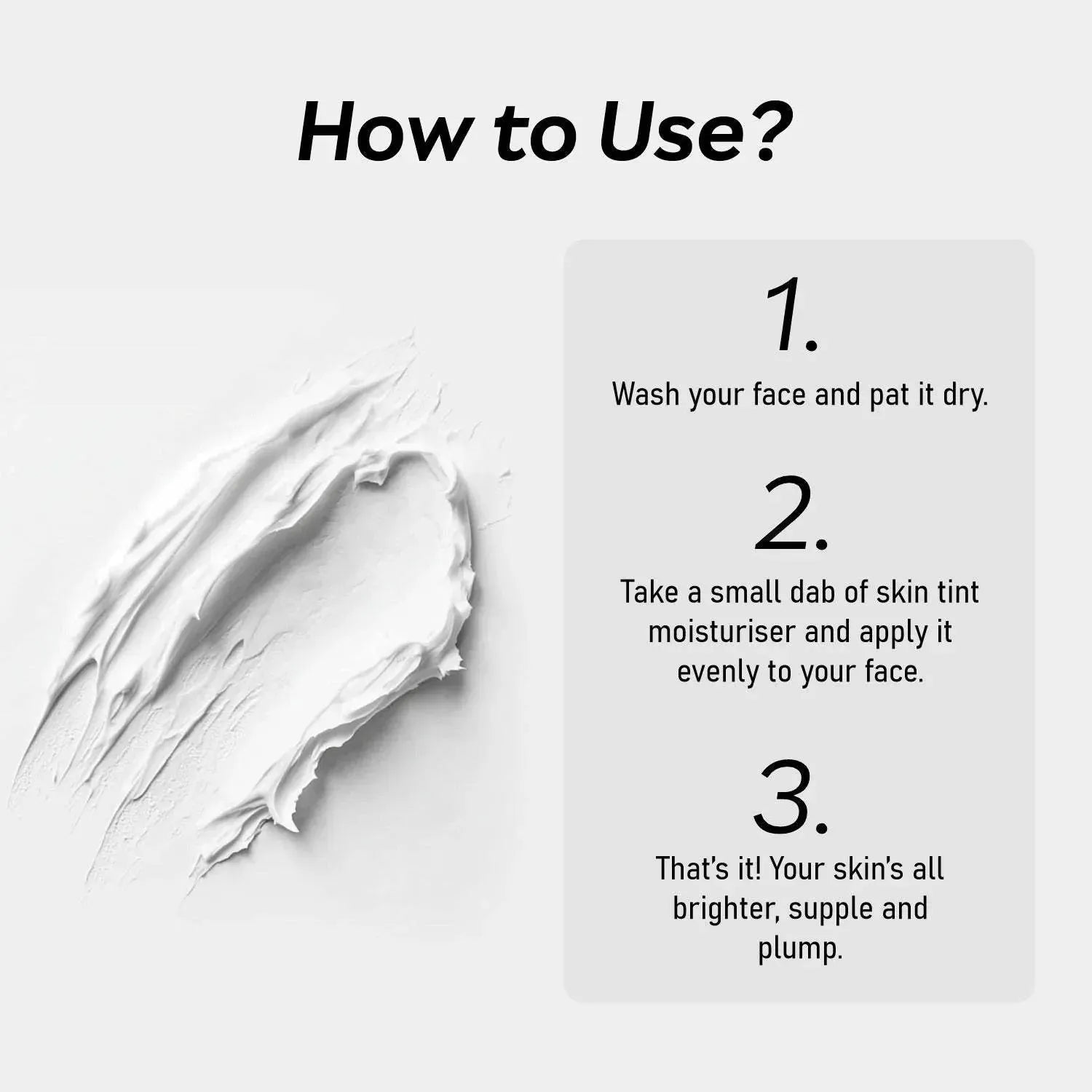 how to use skin tint moisturiser step by step